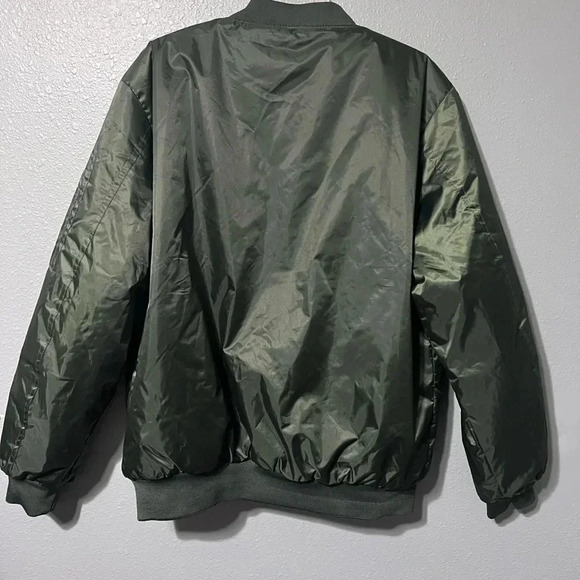 Truppa Airborne Men’s Bomber Jacket Sz XL Heavy Warm Winter Army Green Zip NWOT - Picture 2 of 3